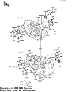 KZ250 Картер двигателя
