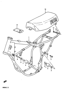 RM80 Frame - seat
