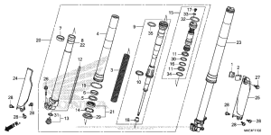  Передняя вилка