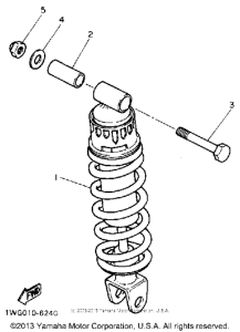 FZR400SAC Амортизаторы задние