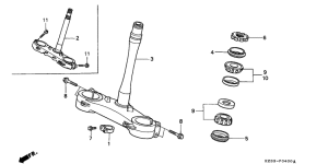 CR250R Траверса нижняя