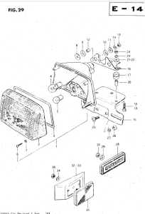 GS500 Задний комбинированный сигнал