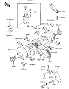 ZX600 Вал коленчатый