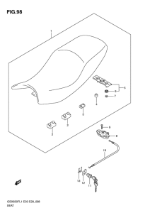 GSX650F (ABS) Пружина