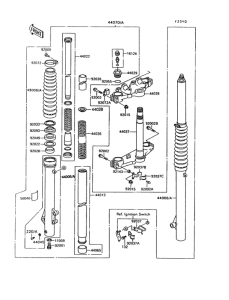 KL650 Front fork(1 / 2)