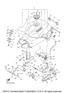YZF-R6 Топливный бак