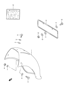 BX120 Заднее крыло