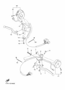 XVS950C Handle switch & lever
