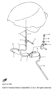 YZF600RJC Топливный бак