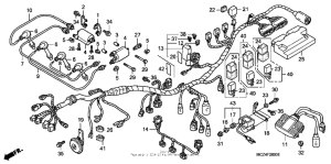 CB900F Жгут проводов