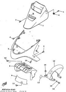 XC125K Guardabarro delant