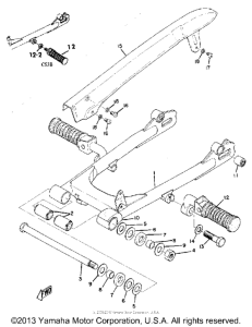 CS3B Rear arm & chain case