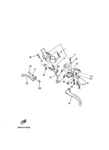 TZR250 ﾊﾝﾄﾞﾙｽｲﾂﾁ. ﾚﾊﾞｰ