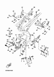 YZF-R125A Stand & footrest
