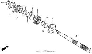 Z50R Кик стартер