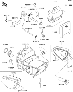 EX500 Воздушный фильтр