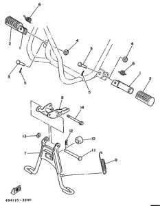 PW50 Stand. footrest