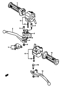 GSX-R1100 Рулевой переключатель