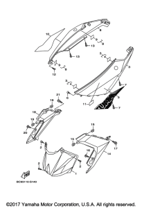 YW125 Боковые обтекатели
