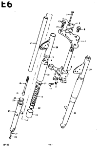 GP100 Вилка передней оси