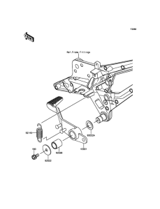 ZR800 Педаль тормоза