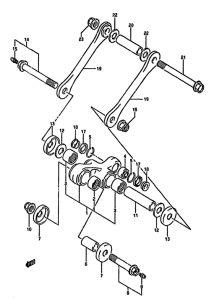 DR350 Втулки заднего рычага