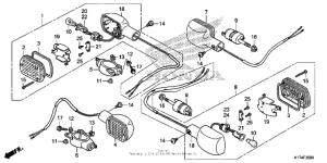 CMX250C Задний фонарь