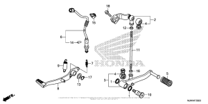 CBR500R (ABS) Педали