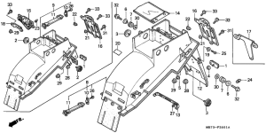 VFR750R Заднее крыло