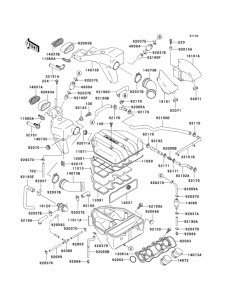 ZX600 Air cleaner(1 / 2)