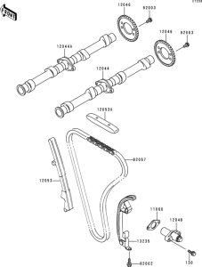 ZR1100 Распред вал