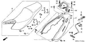 CB600F Seat + seat cowl