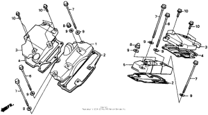 VT1100C Tappet cover