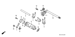 XR80R Вилка переключения передач