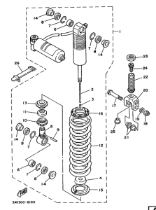 TZ250U Задняя подвеска
