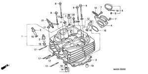 NX650 Головка цилиндров