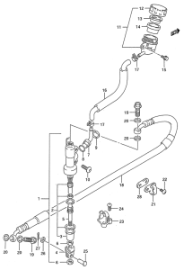 RMX250 Задний тормозной цилиндр