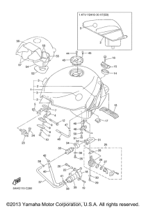 YZF600RSC Топливный бак