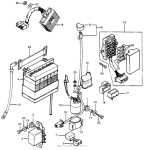 CB400 Battery + rectifier