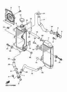 WR450F Radiator & hose