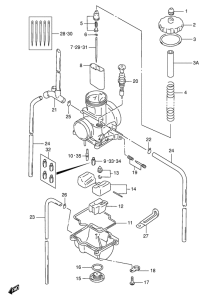 RMX250 Carburetor assy