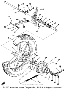 RD400E Переднее колесо