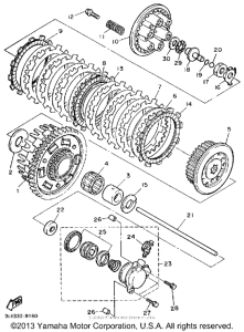 FZR1000W Сцепление