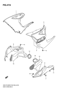 GSX-R1000 Side cowling