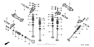VTX1800F3 Распределительный вал и клапана