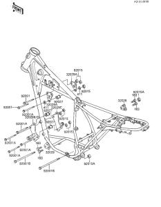 KL250 Рама ,крепежные детали