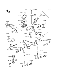ZX900 Главный тормозной цилиндр