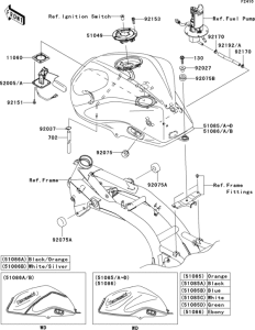 ZR1000 Топливный бак