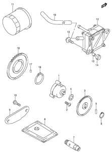 SV650 Насос масляный  /  насос топлевный