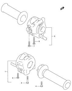 GZ250 Рулевой переключатель